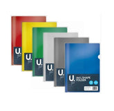 12PK ASSORTED A4 L SHAPE FILE FOLDER